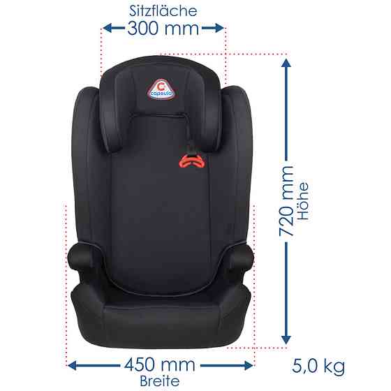 Автокрісло дитяче "MT5", Capsula, 15-36kg, до 12років, чорний, 772010 Київ