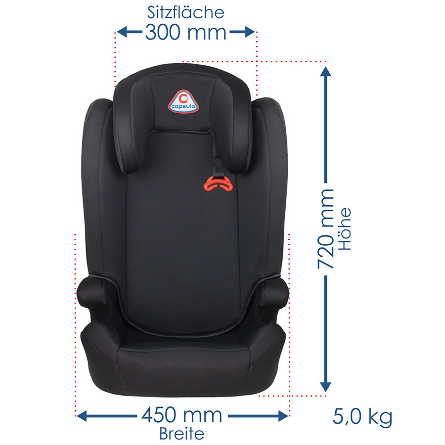 Автокрісло дитяче "MT5", Capsula, 15-36kg, до 12років, чорний, 772010 Київ - фото 6