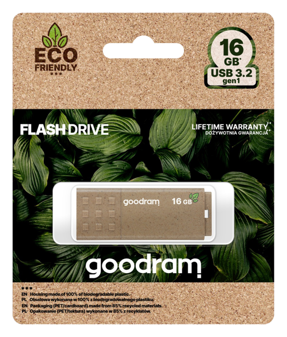 Flash Drive Goodram UME3 16GB USB 3.2 Eco Friendly (UME3-0160EFR11) (7059538) Киев - изображение 8