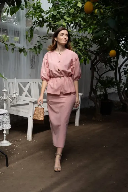 Женский льняной костюм двойка - стильный летний комплект - стильный летний комплект Одесса - изображение 11