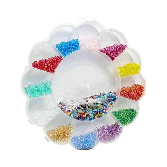 Набір бісеру для створення прикрас 037-204 у пластиковому боксі Вінниця