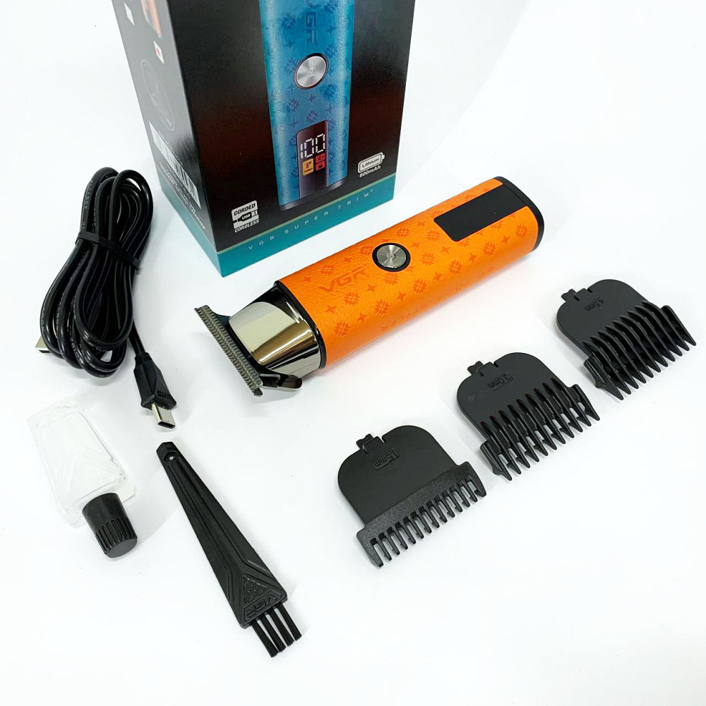 Электрическая машинка для стрижки бытовая VGR, Машинка-триммер 3 в 1 для стрижки волос FN-84 Львов - изображение 11