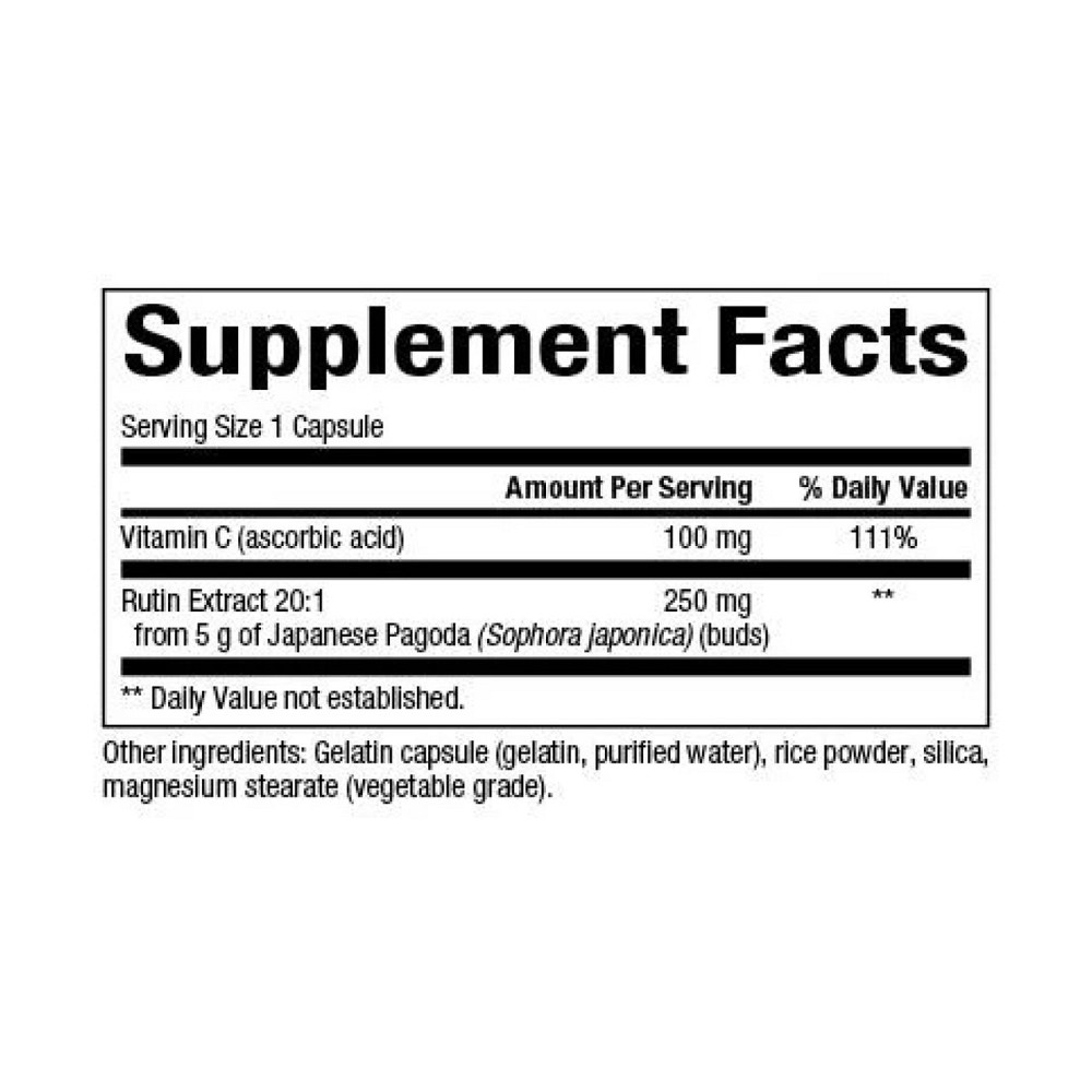 Рутин Natural Factors Rutin 250mg 90 капс Киев - изображение 2