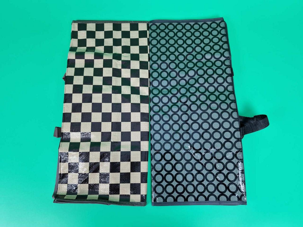 Сумка господарська, поліпропіленова, з кольоровим малюнком No1 Шахи+круги (38x34x18) (1 шт.) Харків - фото 2