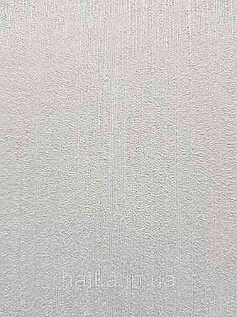 Шпалери вінілові на паперовій основі Sirpi Italian Silk 7 однотонні структурні білі тонка срібна смужка Київ