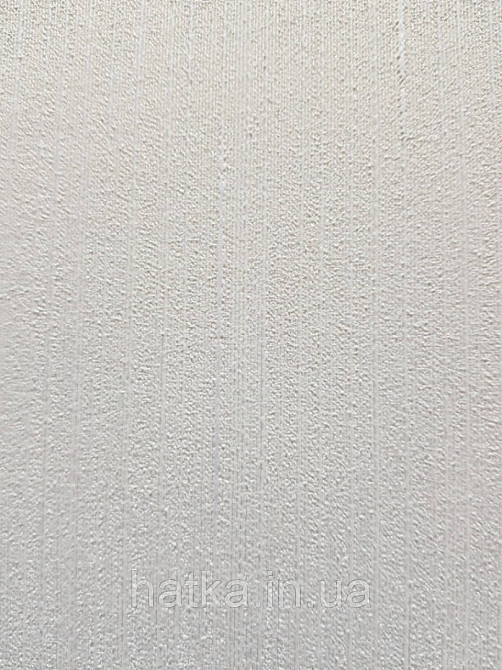 Шпалери вінілові на паперовій основі Sirpi Italian Silk 7 однотонні структурні білі тонка срібна смужка Київ - фото 2