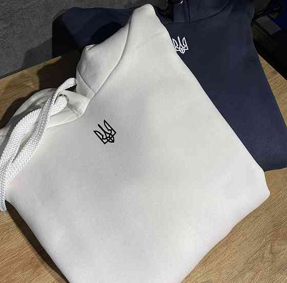 Парні худі з малим гербом України M, S, Серый Черновцы