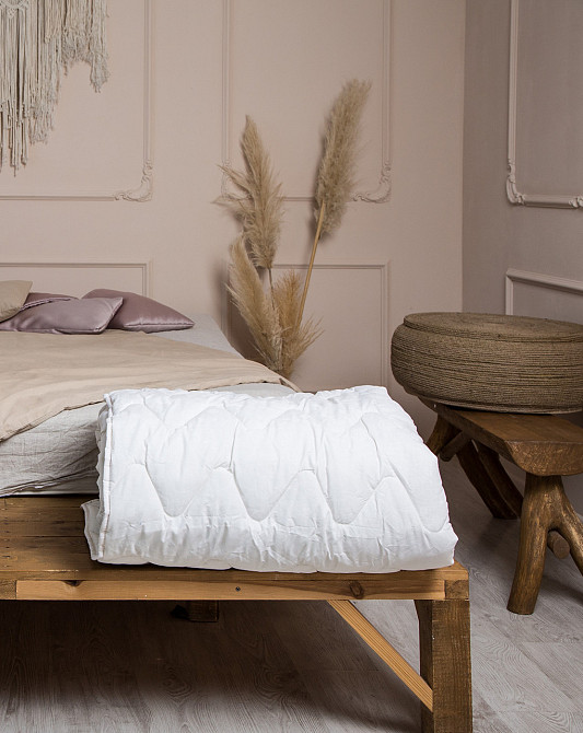 Novita Ковдра Novita Євро 200х210 см антиалергенна двоспальна стьобана з бязі біла 20-0256 whit Коломыя - изображение 1