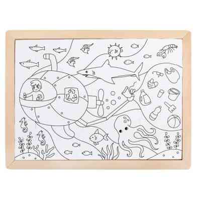 Пазл Hape Океан з розмальовкою (E1643) Вінниця