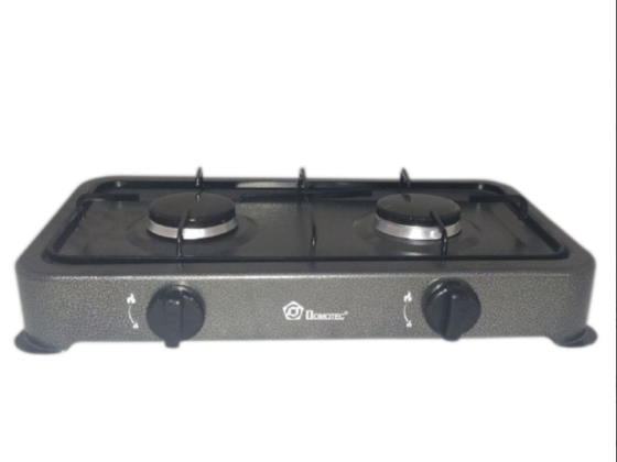 Настольная газовая плита DOMOTEC MS-6602 с 2 конфорками, размеры 470 х 270 х 65 мм – компактная и уд Киев