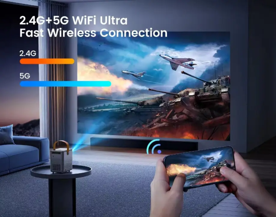 Проектор Wimius P61 мини для домашних кинотеатров с Wi-Fi Bluetooth 280 ANSI 1080P электрическая фокусировка Киев