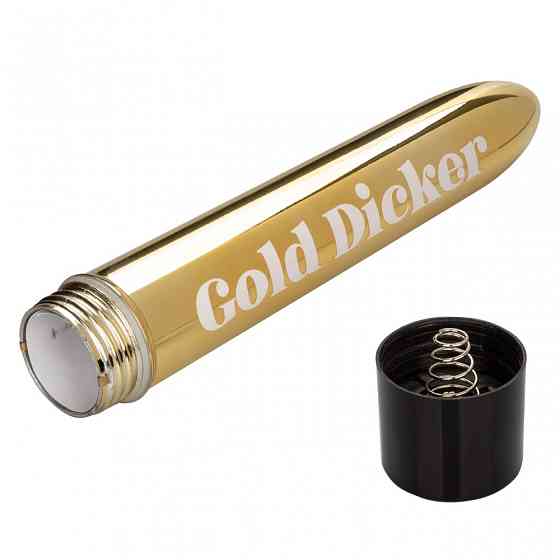 Вибратор Naughty Bits Gold Dicker Vibe Sex Aura Киев