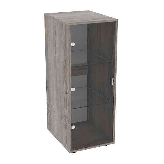 Пенал зі склом Hugo H-5, Дуб Сонома Трюфель, 420/520/1100 Львів