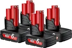 Акумулятор zamienny o pojemności 6000 mAh, kompatybilny z elektronarzędziami Milwaukee, 4 szt Киев