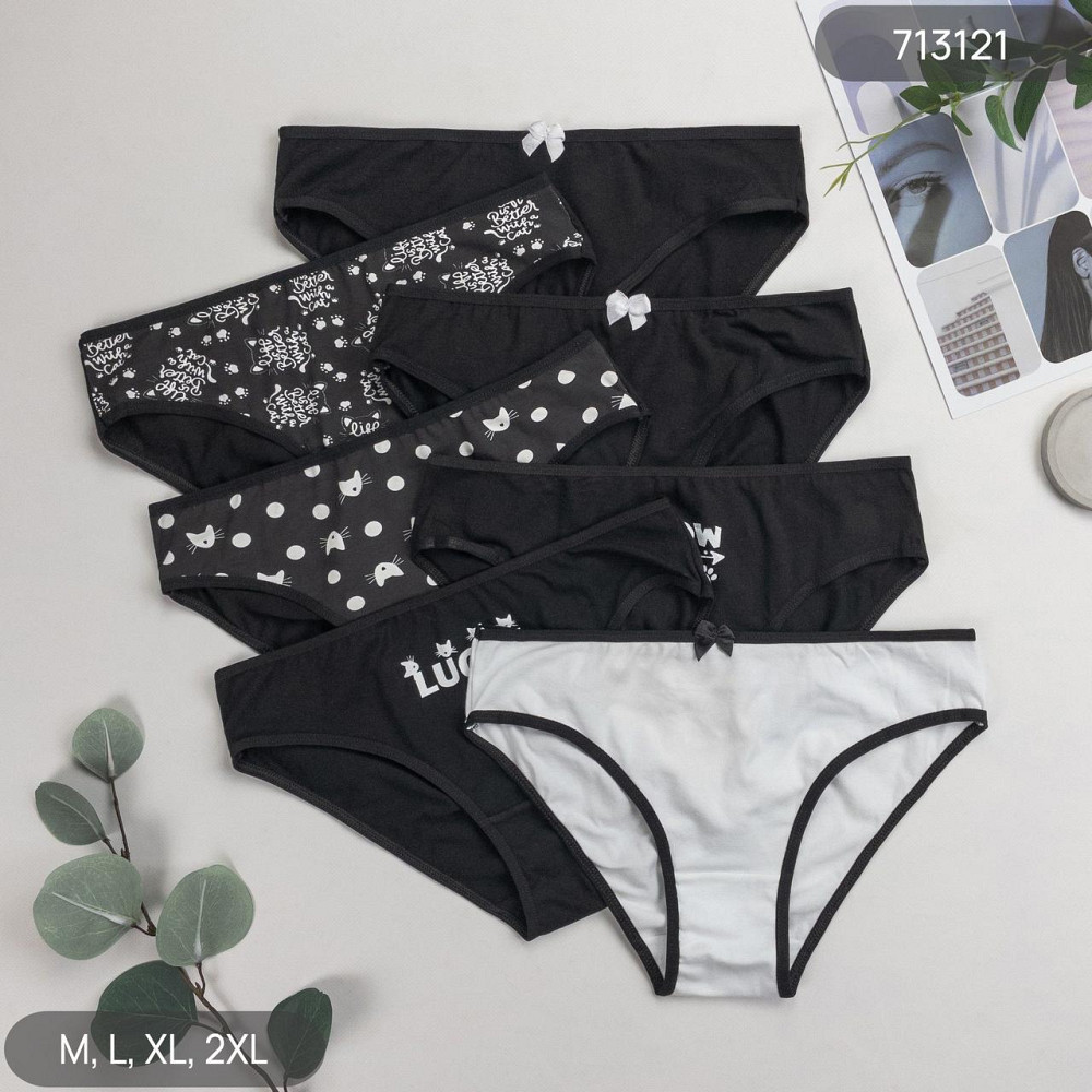 Трусы женские Nicoletta Турция недельки M, L, XL | 7 шт. Киев - изображение 1