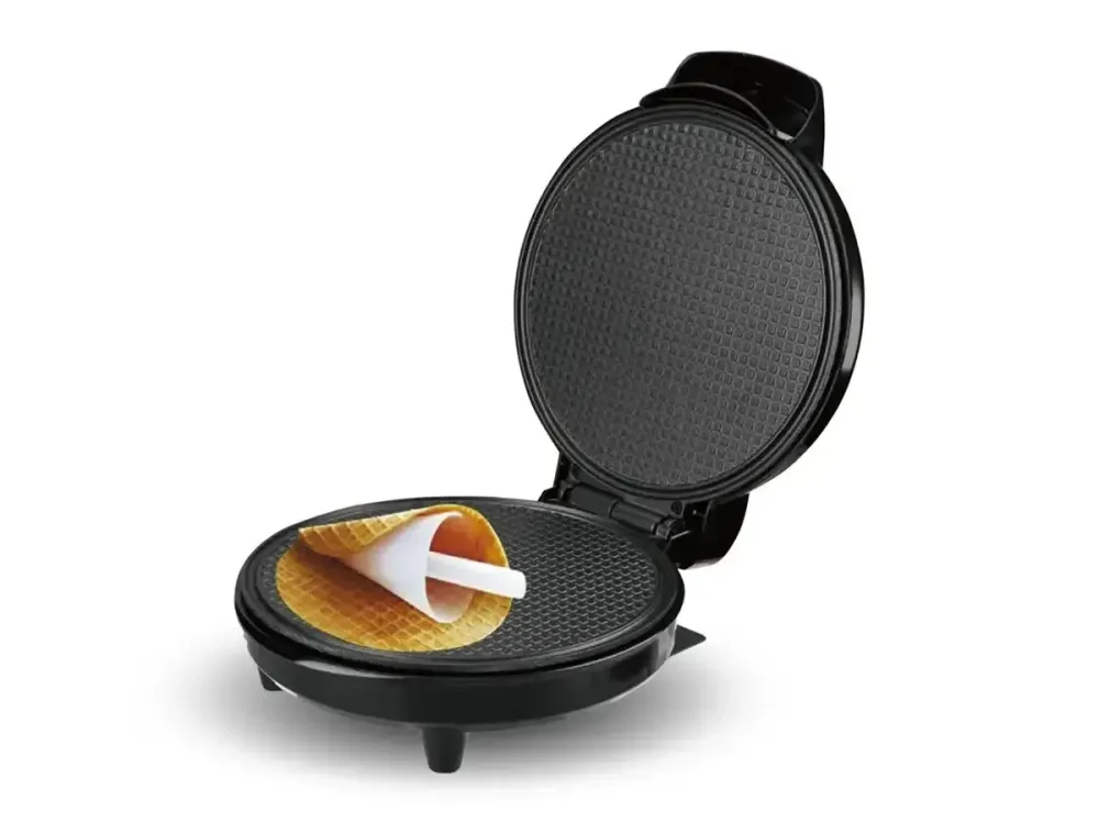 Вафельниця RAF R220 1200Вт електрична 220В з антипригарним покриттям, конус для ріжків, 18 см Одеса - фото 3