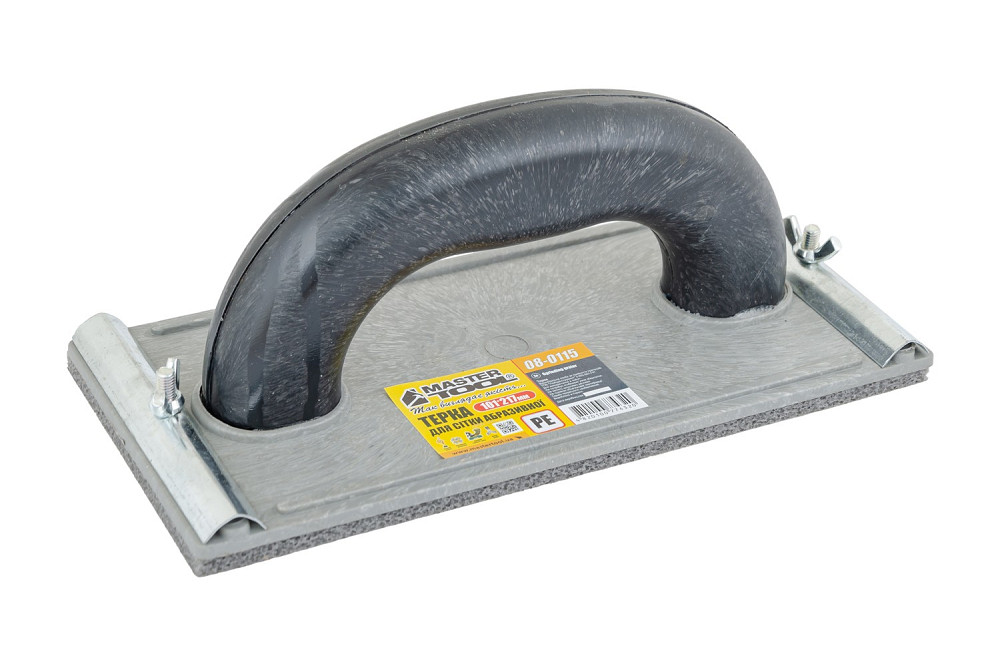 MASTERTOOL Терка пластикова для сітки абразивної MASTERTOOL 101×217 мм м'яка платформа PE 4 мм Коломия - фото 2