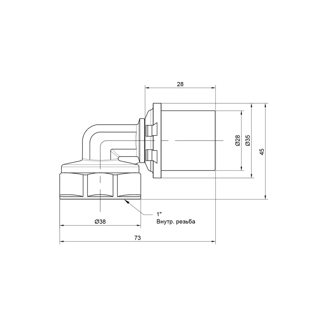 Уголок пресс Icma 26х1