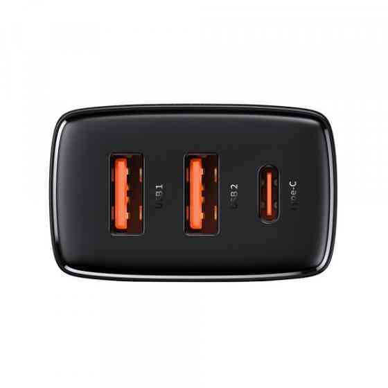 Зарядний пристрій 3xUSB 20W (USB-C+USB-A) Чорний Baseus (CCXJ-E01) Київ