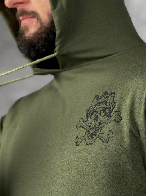 Худі maklin воїн оливи ВТ3837 Одеса - фото 4