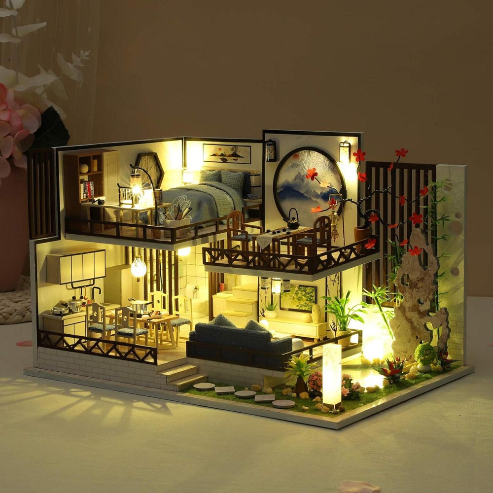 3D Румбокс DIY House в японском стиле Bamboo Rhime + Пылезащитный купол (M029-B) Киев - изображение 6