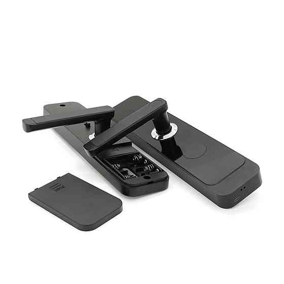 Розумний замок YOSO YO-Z72 на батарейках 4хАА, Відбиток пальця/код/карта/ключ/додаток (врізна частина 7255) Матеріал алюміній, Київ