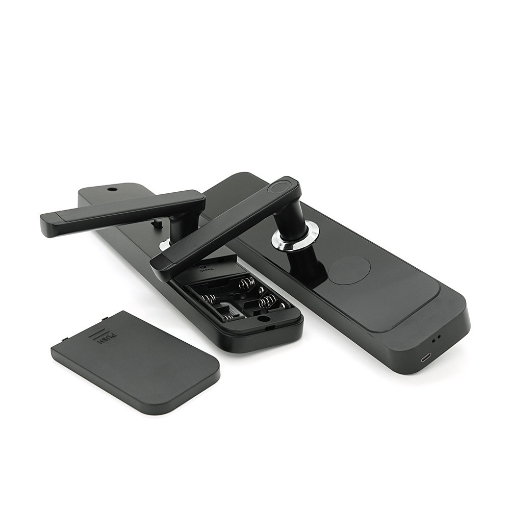 Розумний замок YOSO YO-Z72 на батарейках 4хАА, Відбиток пальця/код/карта/ключ/додаток (врізна частина 7255) Матеріал алюміній, Київ - фото 3