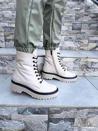 Черевики жіночі M.KRAFT бежеві натуральна шкіра висота 16см підошва 3/5см (A22) (4286) 37р.39р. Коломыя