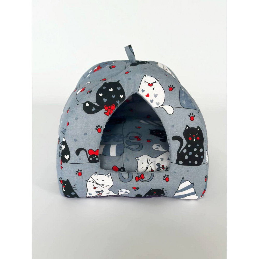 М'який будиночок для домашніх тварин собак та котів 1352 M (50*50см), Сірий Киев - изображение 2