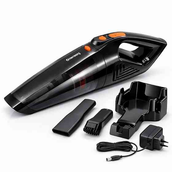 Автомобільний пилосос акумуляторний Crownberg CB-677 150Вт 2000мАч миючий фільтр LED підсвічування YF-78 Львів
