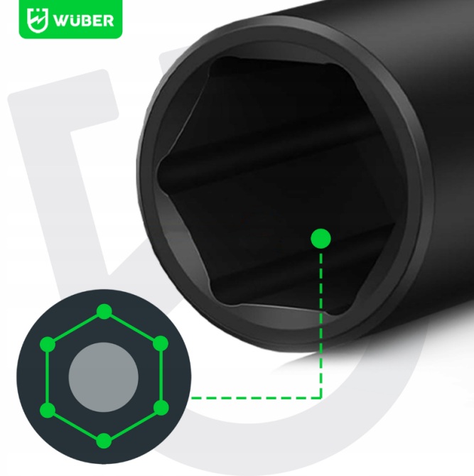 Набір ударних торцевих головок 1/2" 10-24мм Wuber 11шт. (Польща) Київ - фото 9