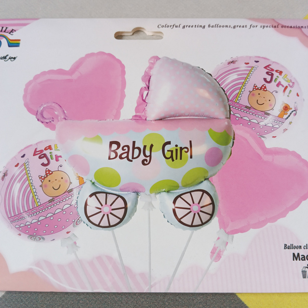 Набор воздушных шаров baby girl (5 предметов) Киев - изображение 2