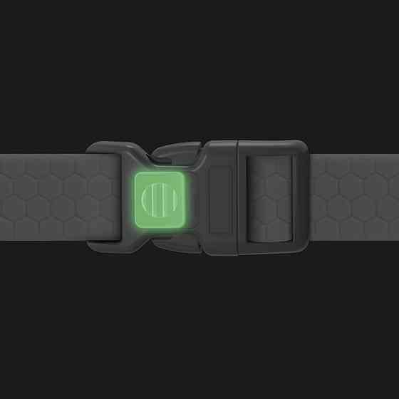 Нашийник для собак водостійкий WAUDOG Waterproof з QR паспортом, пластикова пряжка-фастекс, Ш 20 мм, Дов 28-40 см, чорний Київ