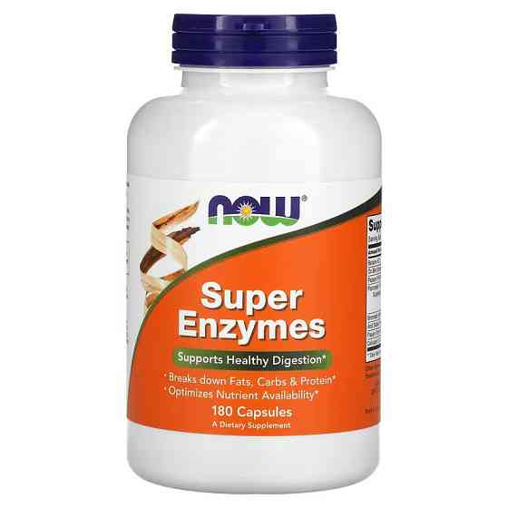 Ферменти NOW Super Enzymes, 180 Capsules Луцьк