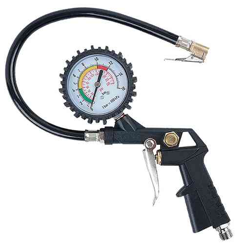 Пистолет для накачивания колес шин с манометром 0-220psi 0-16бар Вінниця
