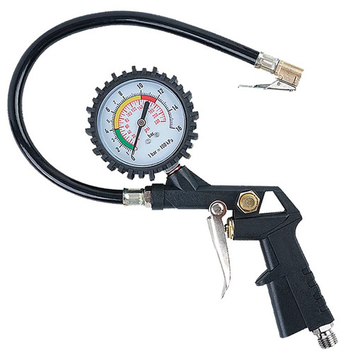 Пистолет для накачивания колес шин с манометром 0-220psi 0-16бар Вінниця - фото 1