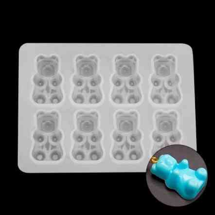 Молд силиконовый Мишки 70 на 90 мм серый Киев