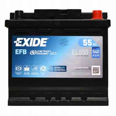 Акумулятор автомобільний EXIDE START-STOP EFB 55A (EL550) Вінниця