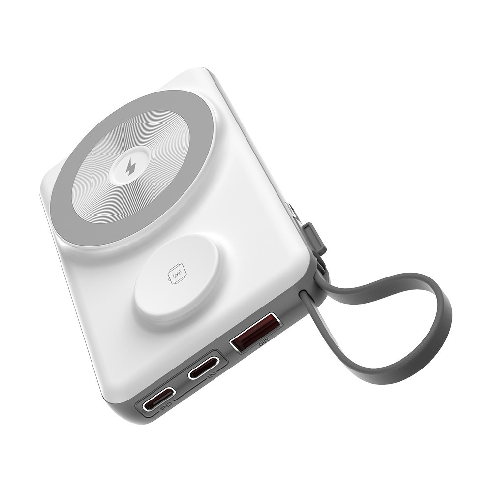 Повербанк 10000mAh Choetech B695 White QC3.0 PD3.0 бездротова зарядка смартфонів та Apple Watch (43-00143) Київ - фото 18