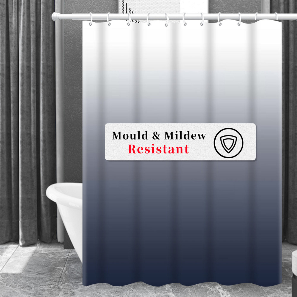 Шторка для ванны из полиэстера водонепроницаемая Bathlux 180x180 см с кольцами, занавеска для ванной комнаты Каменец-Подольский - изображение 3