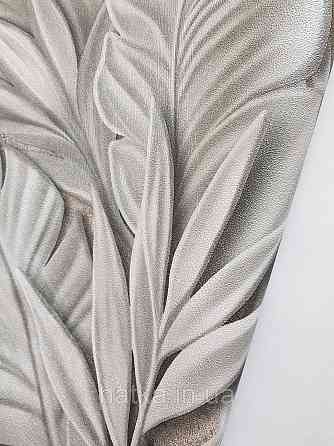 Шпалери метрові вінілові на флізеліні Sintra Vila листя гілки сірі на коричневому 533437 Київ