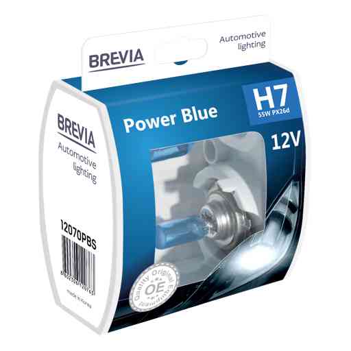 Галогенова лампа Brevia H7 12V 55W PX26d Power Blue S2 Львів