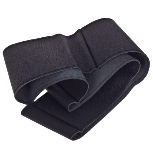 Чохол на кермо VSF68/3 чорний з трьома швами, шкіряний, обшивний Харків - фото 5