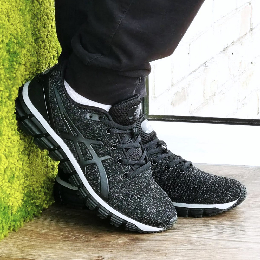 Кросівки Asics GEL Чорні Чоловічі Асикс Гель (розміри: 41,42,43,44,45,46) Відео Огляд Дніпро - фото 9
