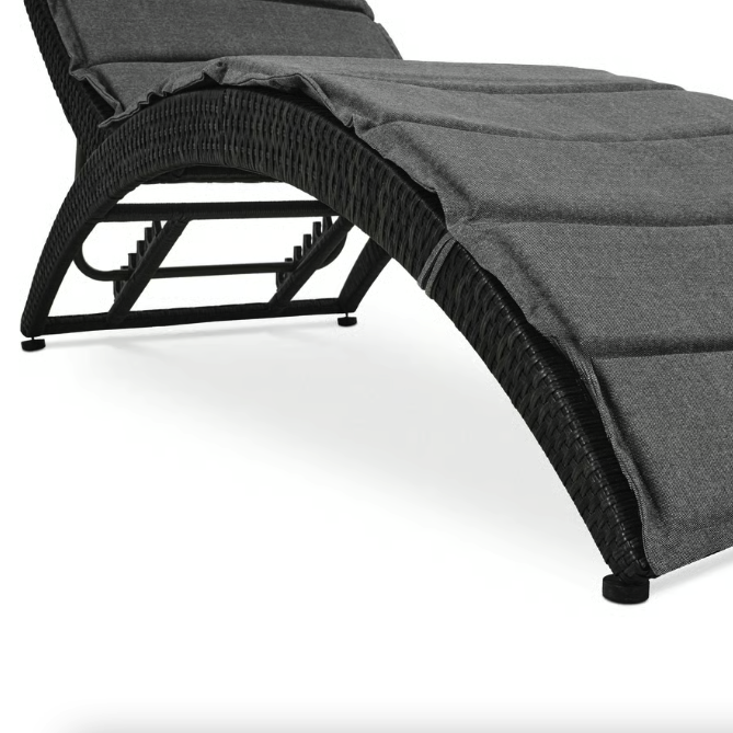 Садовий шезлонг Di Volio Ciampino чорний/графітовий Київ - фото 7