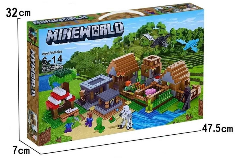 Лего Майнкрафт Деревня жителей с Драконами, 938 деталей Lego MINECRAFT. Харьков - изображение 1