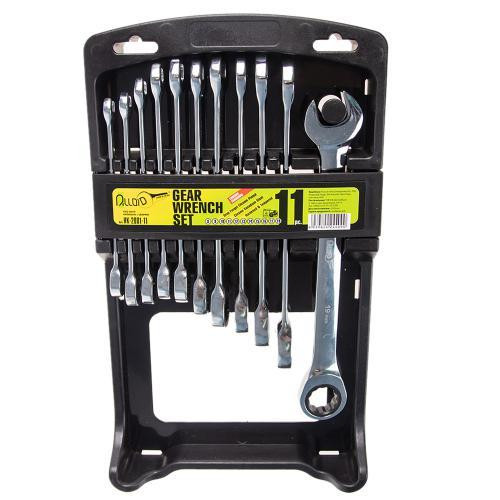 Набір ключів комбінованих тріскачкових 11 предметів , 8-19мм Alloid Одесса - изображение 1