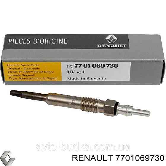 Свічка накалу на VW GOLF IV мотор 1.9TDI 1.9SDI рік1997-2005 - RENAULT (Оригінал) 7701069730 Новий Розділ