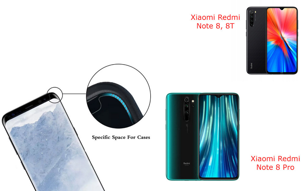 Захисне скло HyperGlass Pro для Xiaomi Redmi Note 8, 8T, 8 Pro – максимальна чутливість та захист Київ - фото 3