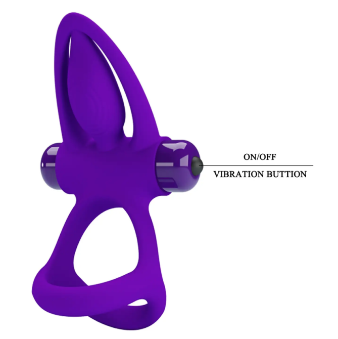 Эрекционное вибро кольцо Pretty Love - Vibration Cock Ring, 10 vibration functions Sex Aura Киев - изображение 9